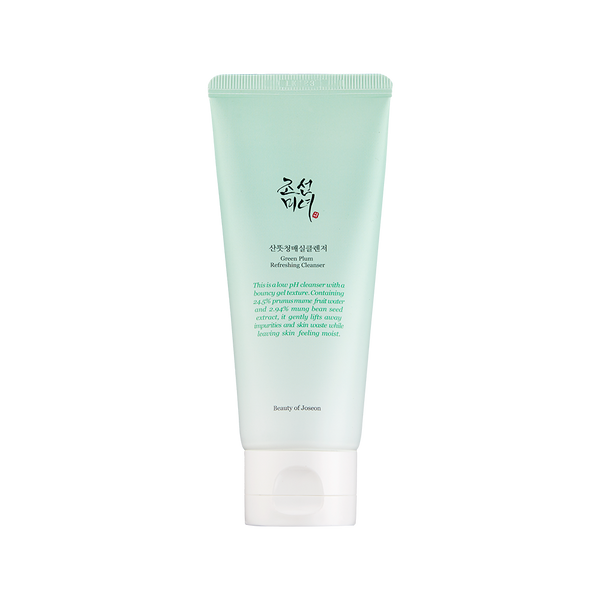 Beauty of Joseon Green Plum Refreshing Cleanser, paso Limpiar del Pack Primera vez