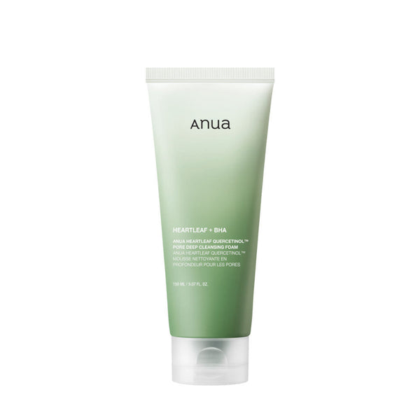 Anua Heartleaf Quercetinol Pore Deep Cleansing Foam · 150 ml — incluido en Pack Poros y textura
